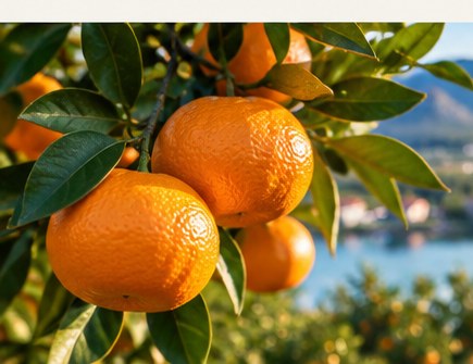 Mandarine na drevesu